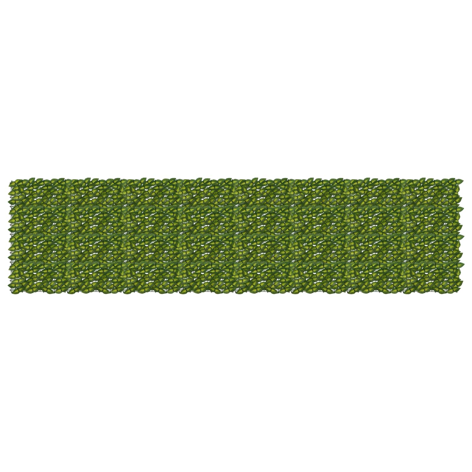 Altanscreen med blade Grøn og Gul 400 x 100 cm billede