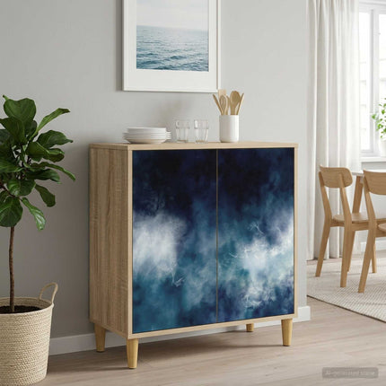 Sideboard RAALTE Sonoma-eg 69 x 33 x 75 cm Konstrueret træ