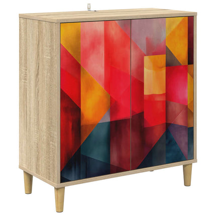 Sideboard HEESCH Sonoma-eg 69 x 33 x 75 cm Konstrueret træ