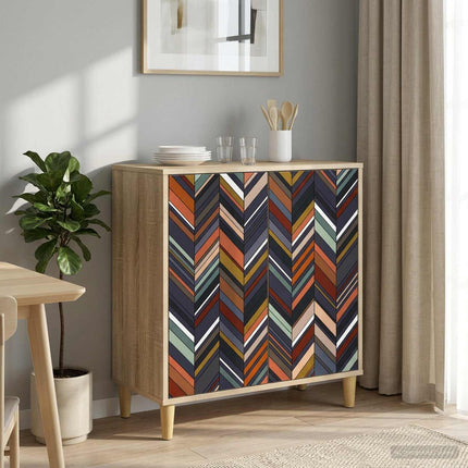 Sideboard OMMEN Sonoma-eg 69 x 33 x 75 cm Konstrueret træ