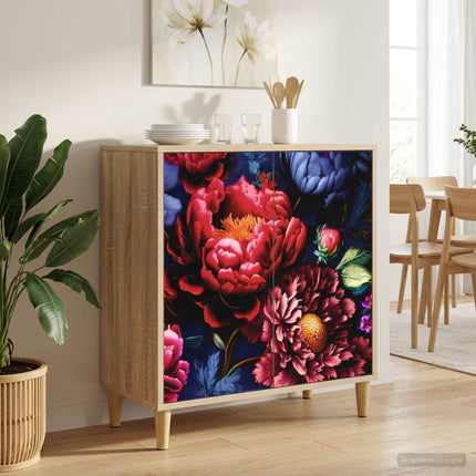 Sideboard KIEL Sonoma-eg 69 x 33 x 75 cm Konstrueret træ