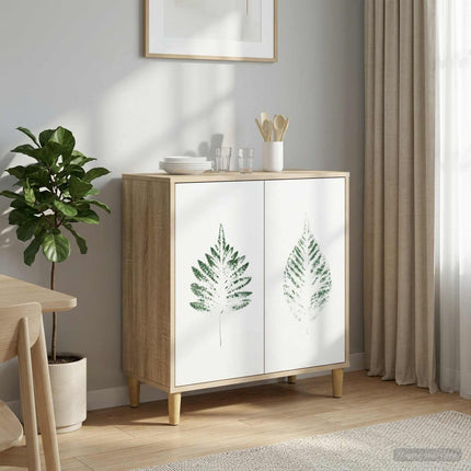 Sideboard HANAU Sonoma-eg 69 x 33 x 75 cm Konstrueret træ