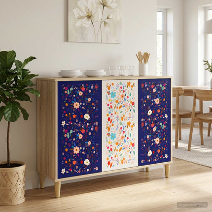 Sideboard MAINZ Sonoma-eg 102 x 33 x 75 cm Konstrueret træ
