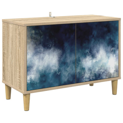 TV-skab RAALTE 69 x 33 x 50 cm Sonoma-eg Konstrueret træ