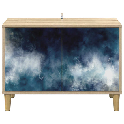 TV-skab RAALTE 69 x 33 x 50 cm Sonoma-eg Konstrueret træ