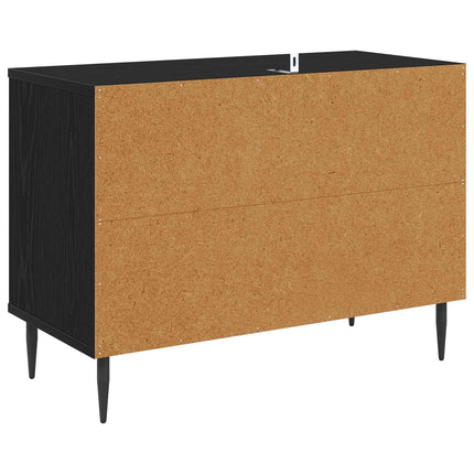 TV-skab GENNEP 69 x 33 x 50,5 cm Sort eg Konstrueret træ