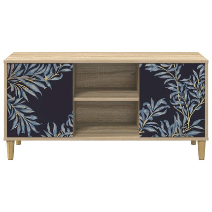 TV-skab DOKKUM 102 x 33 x 50 cm Sonoma-eg Konstrueret træ