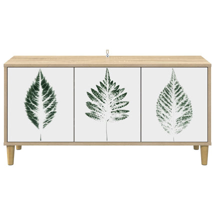 TV-skab HANAU 102 x 33 x 50 cm Sonoma-eg Konstrueret træ