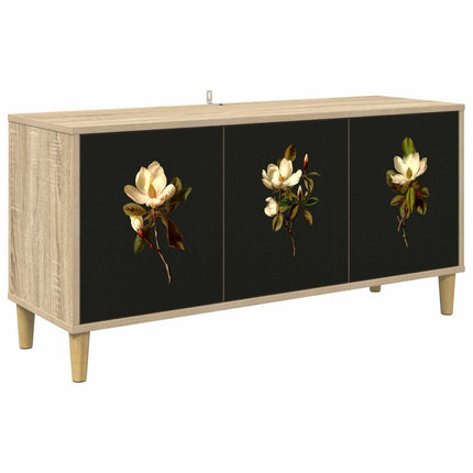 TV-skab BREMEN 102 x 33 x 50 cm Sonoma-eg Konstrueret træ