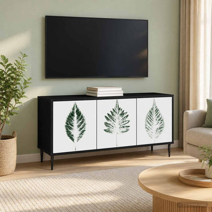 TV-skab HANAU 102 x 33 x 51 cm Sort eg Konstrueret træ