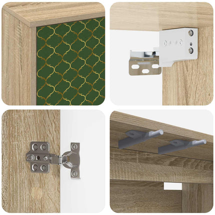 Væghængt TV Skab GELEEN 69 x 33 x 40 cm Sonoma-eg