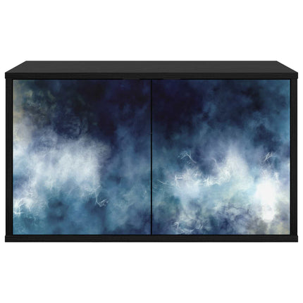 Væghængt TV Skab RAALTE 69 x 33 x 40 cm Sort eg Konstrueret træ