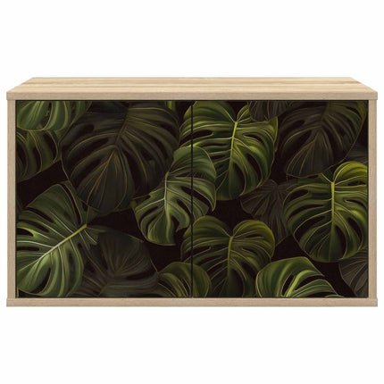 Væghængt TV Skab ELBURG 69 x 33 x 40 cm Sonoma-eg