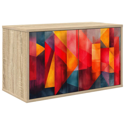 Væghængt TV Skab HEESCH 69 x 33 x 40 cm Sonoma-eg