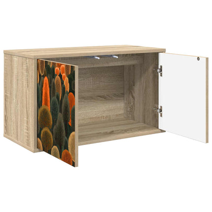Væghængt TV Skab ZAANDAM 69 x 33 x 40 cm Sonoma-eg