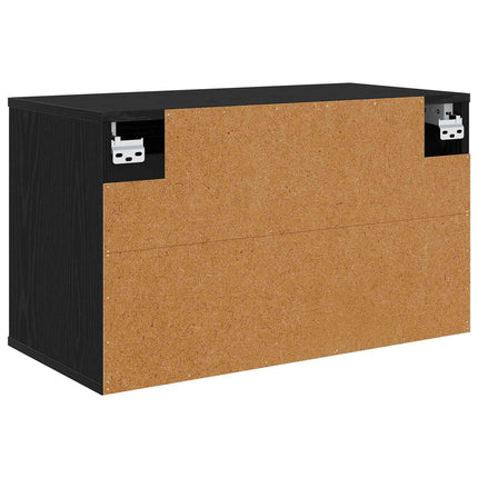 Væghængt TV Skab ZAANDAM 69 x 33 x 40 cm Sort eg