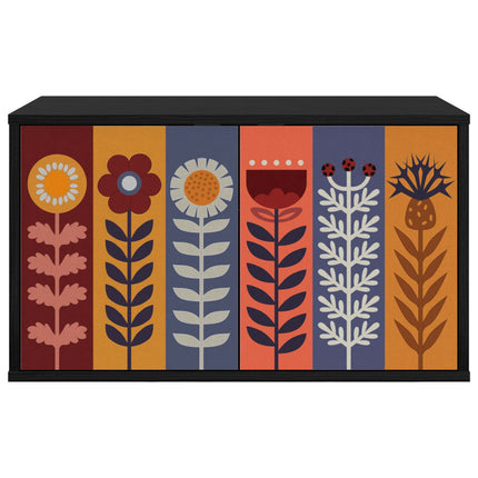 Væghængt TV Skab ESSEN 69 x 33 x 40 cm Sort eg Konstrueret træ