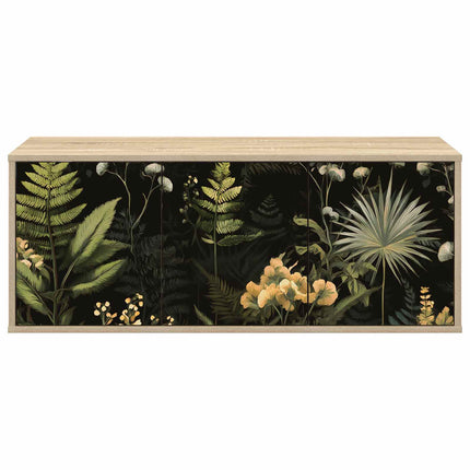 Væghængt TV Skab RHENEN 102 x 33 x 40 cm Sonoma-eg