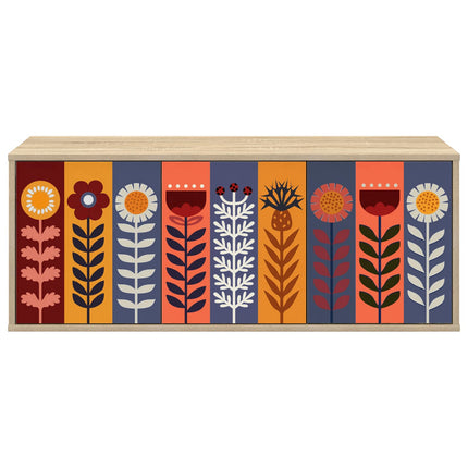 Væghængt TV Skab ESSEN 102 x 33 x 40 cm Sonoma-eg