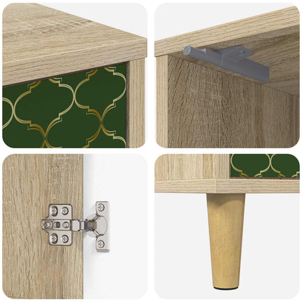 Natskab GELEEN 2 stk. Sonoma-eg 36 x 33 x 50 cm Konstrueret træ