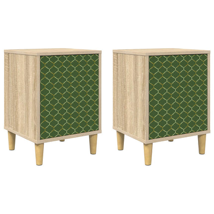 Natskab GELEEN 2 stk. Sonoma-eg 36 x 33 x 50 cm Konstrueret træ