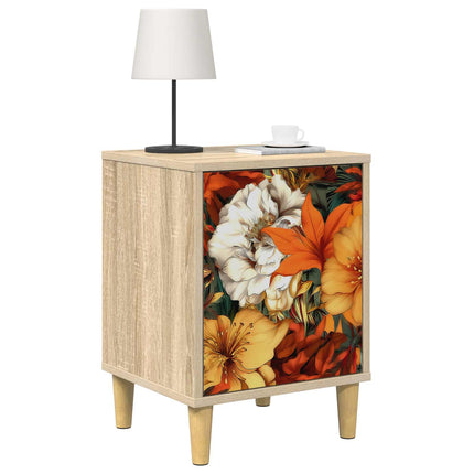 Natskab GENNEP 2 stk. Sonoma-eg 36 x 33 x 50 cm Konstrueret træ