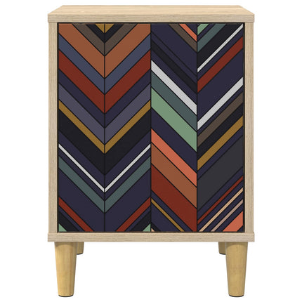 Natskab OMMEN 2 stk. Sonoma-eg 36 x 33 x 50 cm Konstrueret træ