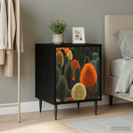 Natskab ZAANDAM Sort eg 36 x 33 x 51 cm Konstrueret træ