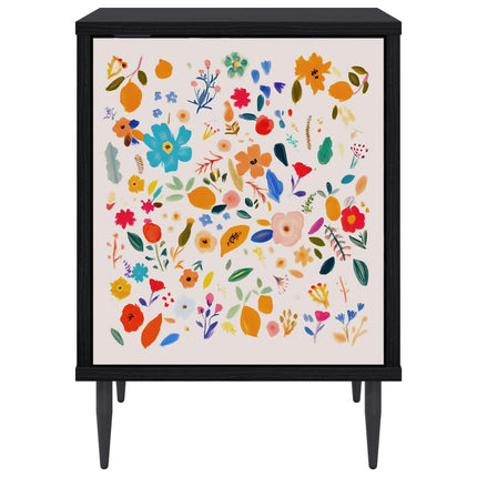 Natskab MAINZ 2 stk. Sort eg 36 x 33 x 51 cm Konstrueret træ