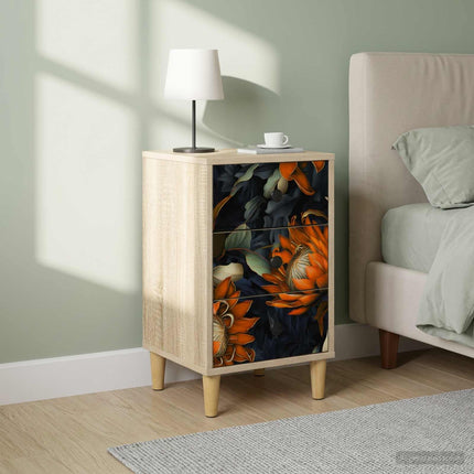 Natskab LOCHEM 2 stk. Sonoma-eg 36 x 33 x 60 cm Konstrueret træ