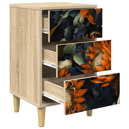 Natskab LOCHEM 2 stk. Sonoma-eg 36 x 33 x 60 cm Konstrueret træ