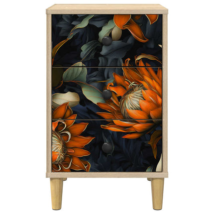 Natskab LOCHEM 2 stk. Sonoma-eg 36 x 33 x 60 cm Konstrueret træ