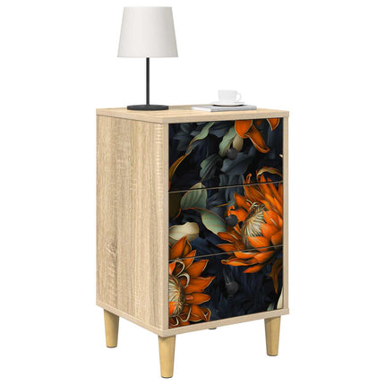 Natskab LOCHEM 2 stk. Sonoma-eg 36 x 33 x 60 cm Konstrueret træ