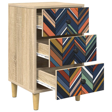 Natskab OMMEN Sonoma-eg 36 x 33 x 60 cm Konstrueret træ