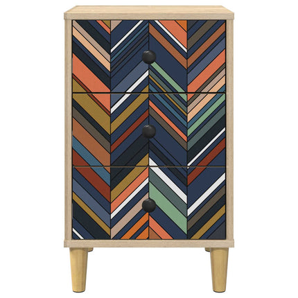 Natskab OMMEN 2 stk. Sonoma-eg 36 x 33 x 60 cm Konstrueret træ