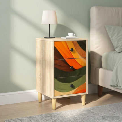 Natskab BONN 2 stk. Sonoma-eg 36 x 33 x 60 cm Konstrueret træ