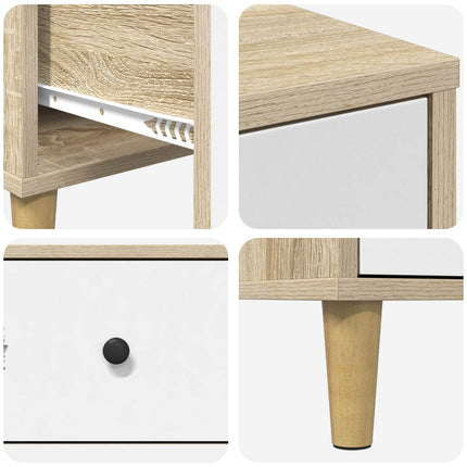 Natskab HANAU 2 stk. Sonoma-eg 36 x 33 x 60 cm Konstrueret træ