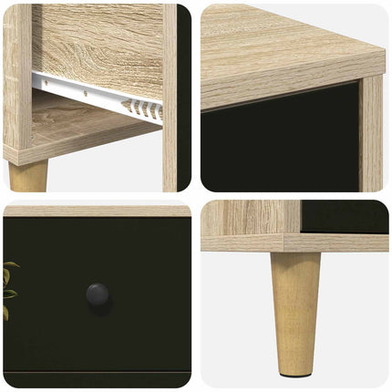 Natskab BREMEN 2 stk. Sonoma-eg 36 x 33 x 60 cm Konstrueret træ