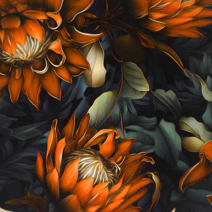 Skuffeskab LOCHEM Orange print 66 x 36,5 x 75 cm Sonoma-eg