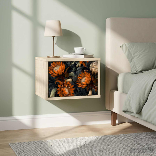 Vægmonteret natbord LOCHEM Sonoma-eg 36 x 33 x 25 cm