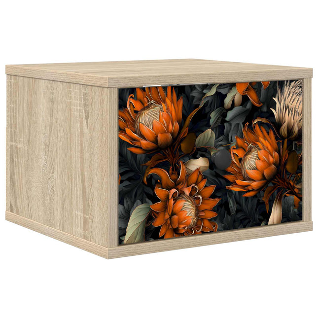 Vægmonteret natbord LOCHEM Sonoma-eg 36 x 33 x 25 cm