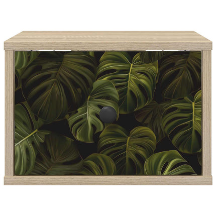 Vægmonteret natbord ELBURG 2 stk. Sonoma-eg 36 x 33 x 25 cm