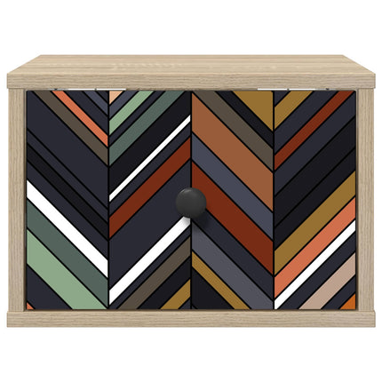 Vægmonteret natbord OMMEN Sonoma-eg 36 x 33 x 25 cm