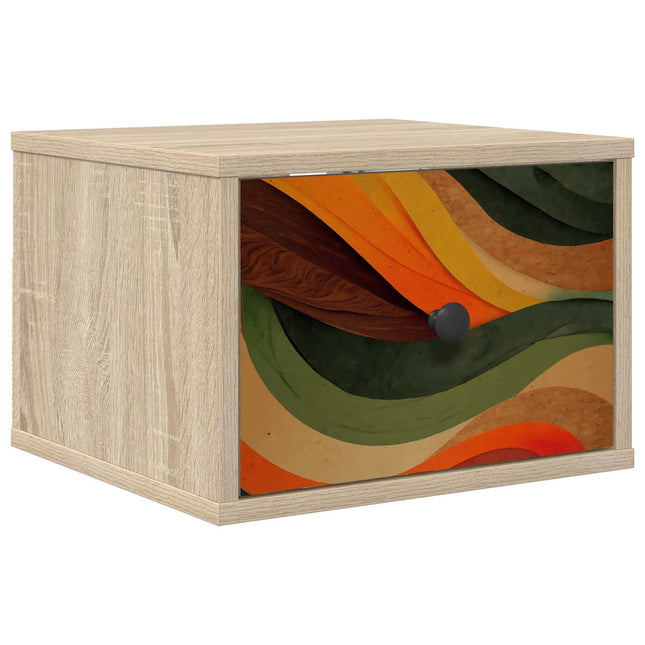 Vægmonteret natbord BONN Sonoma-eg 36 x 33 x 25 cm