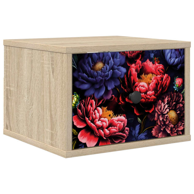 Vægmonteret natbord KIEL Sonoma-eg 36 x 33 x 25 cm