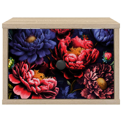 Vægmonteret natbord KIEL 2 stk. Sonoma-eg 36 x 33 x 25 cm