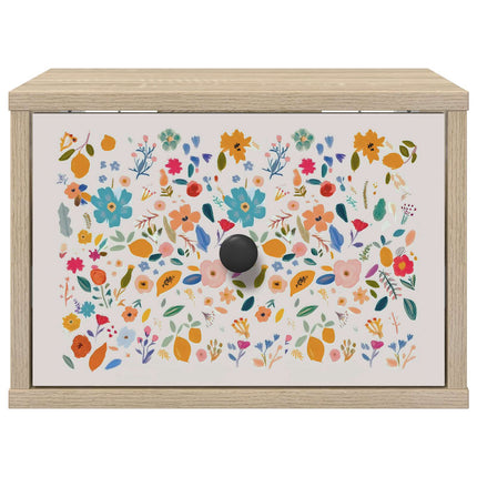 Vægmonteret natbord MAINZ Sonoma-eg 36 x 33 x 25 cm