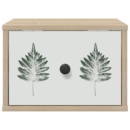 Vægmonteret natbord HANAU Sonoma-eg 36 x 33 x 25 cm