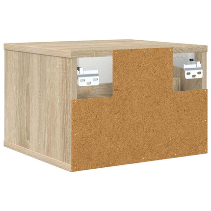 Vægmonteret natbord AACHEN 2 stk. Sonoma-eg 36 x 33 x 25 cm