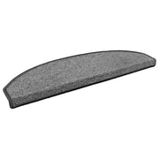 Selvklæbende Trappemåtter 15 pcs Mørkegrå 80 x 24,5 x 3,5 cm